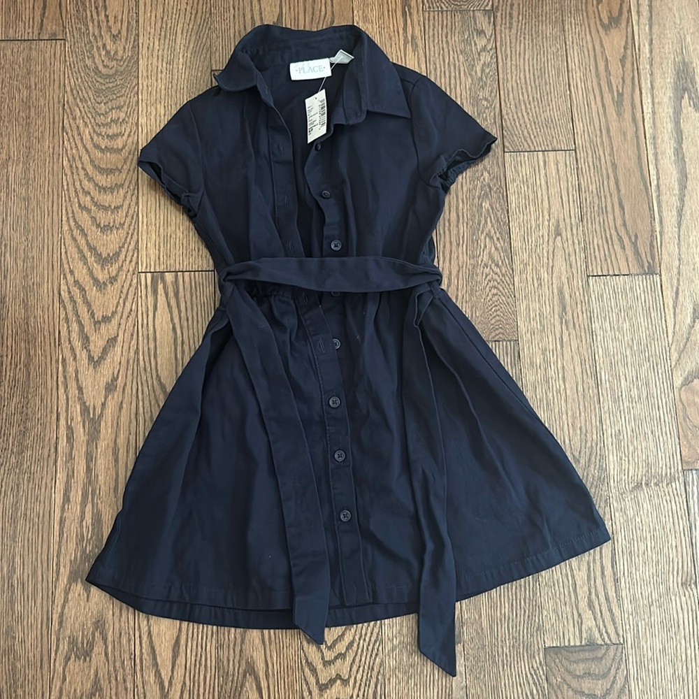 Children’s place uniform dress NWT small 5/6 navy